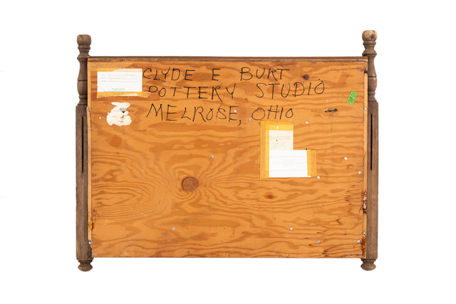 Clyde Burt House Shaped Ceramic Wall Plaque