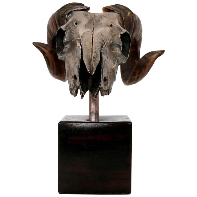 Decorative Ram’s Skull Silver Plated