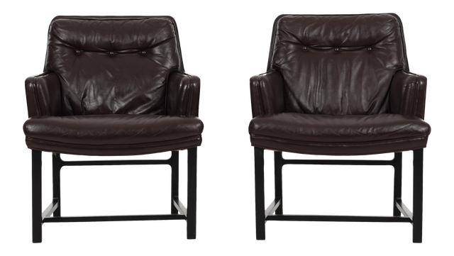 Edward Wormley Dunbar Pull-Up Lounge Chairs