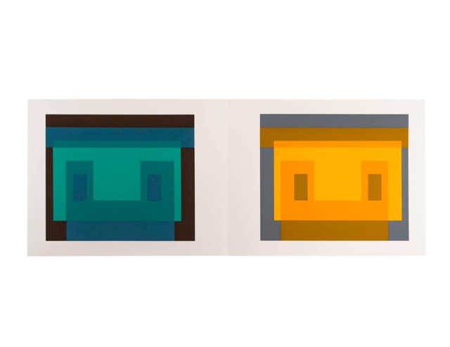 Josef Albers Silk Screen Diptych