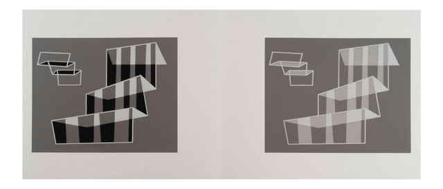 Josef Albers Silk Screen Diptych