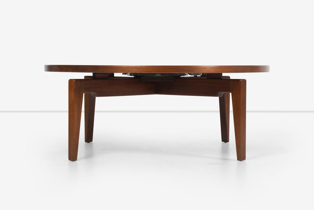 Jens Risom Walnut Coffee Table