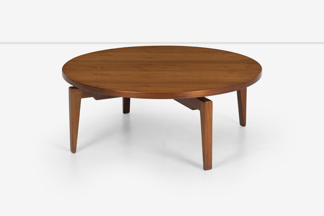 Jens Risom Walnut Coffee Table