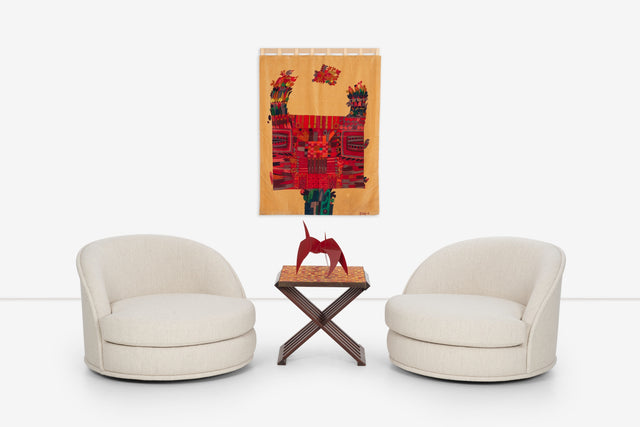Edward Wormley for Dunbar Occasional Table with Murano Mosaic Tiles