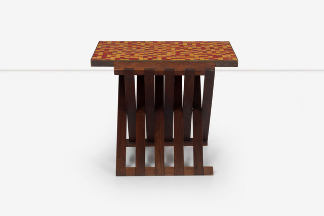 Edward Wormley for Dunbar Occasional Table with Murano Mosaic Tiles