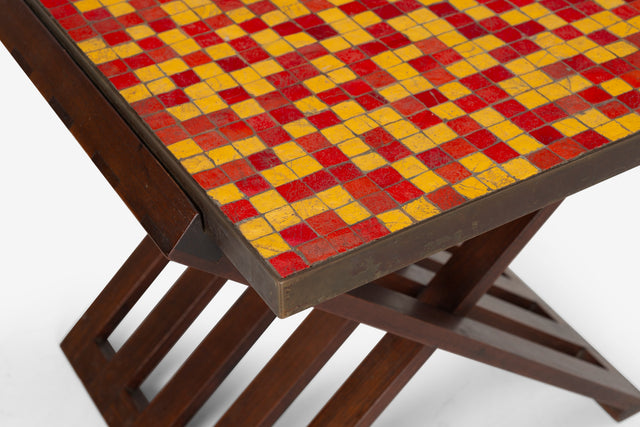Edward Wormley for Dunbar Occasional Table with Murano Mosaic Tiles