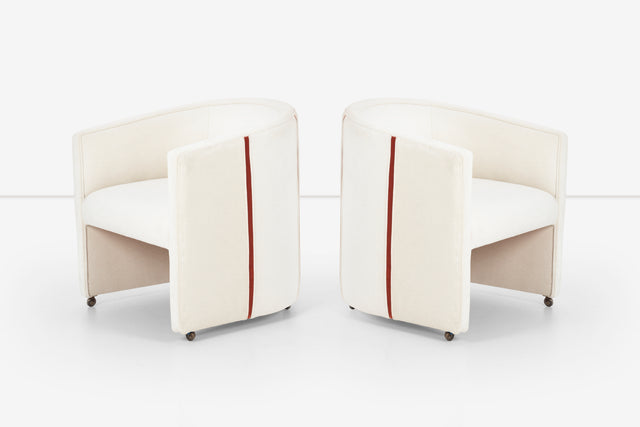 Milo Baughman Style Lounge Chairs