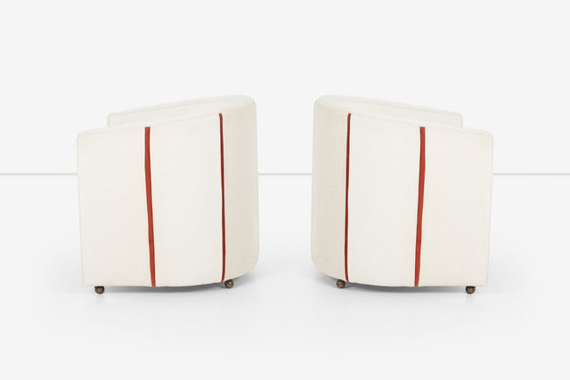 Milo Baughman Style Lounge Chairs