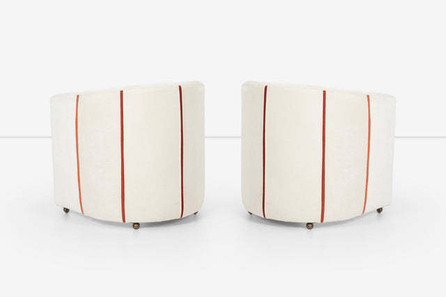Milo Baughman Style Lounge Chairs