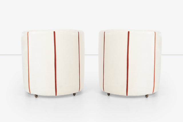 Milo Baughman Style Lounge Chairs