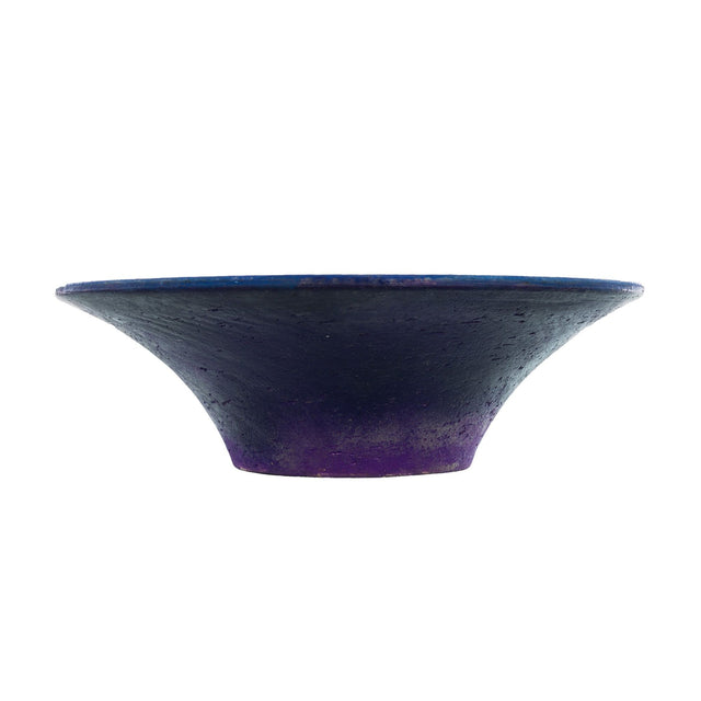 Fantoni for Raymor Deep Purple and Blue Ceramic Bowl 1955