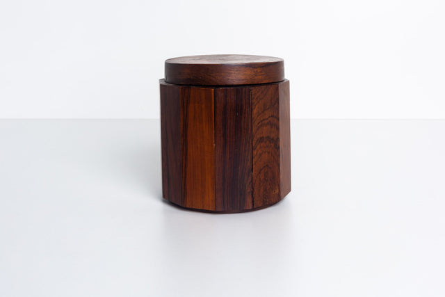Studio Craft Solid Rosewood Lidded Box, in the Style of Arthur Espenet Carpenter