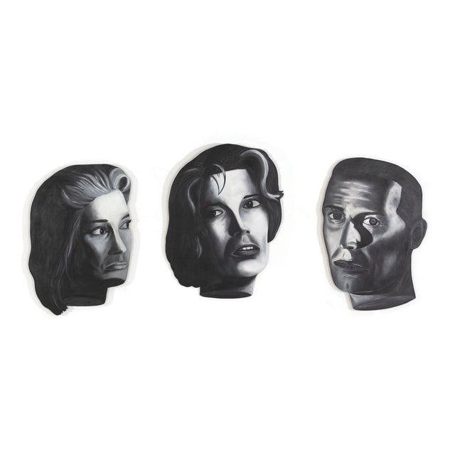 Ken Warneke – Suite of Triptych Face Paintings 1984