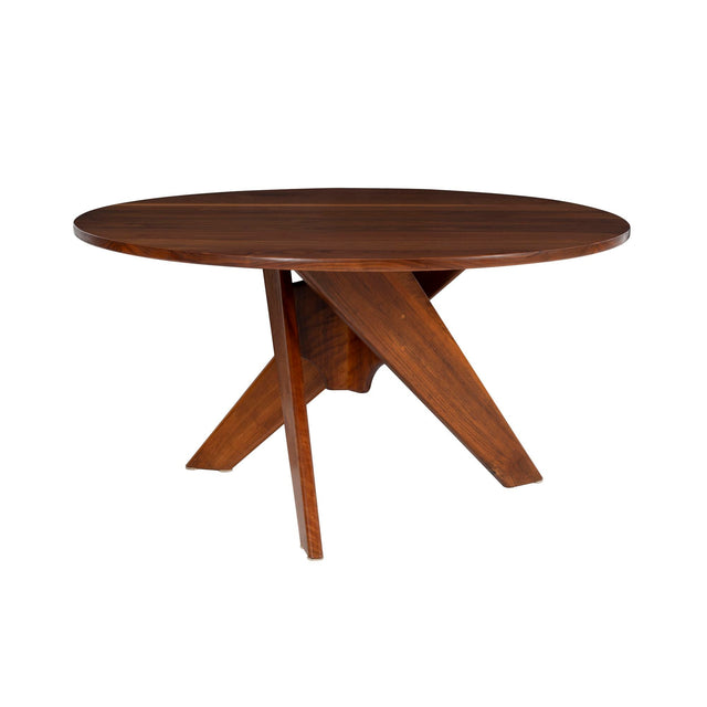 Arthur Espent Carpenter Three Leg Table Walnut Dining Table 1960