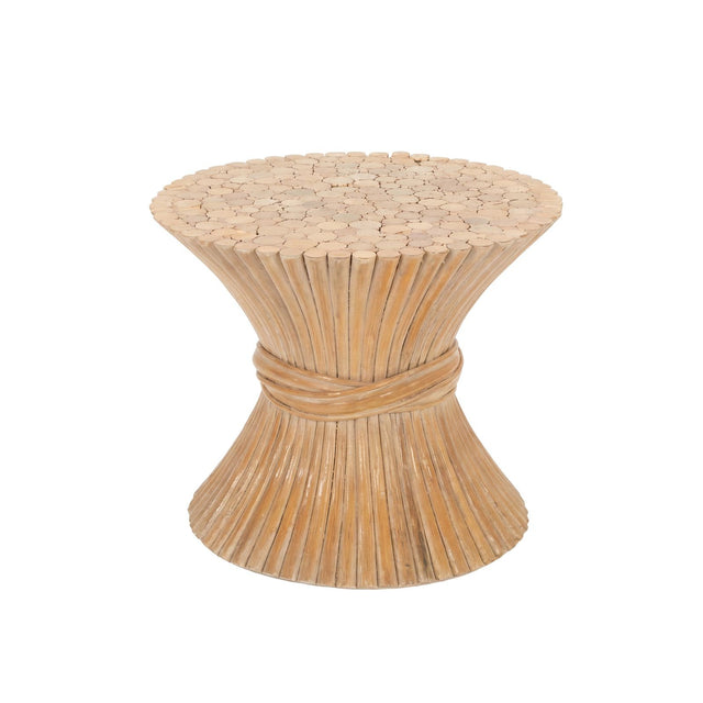 John McGuire “Sheaf of Wheat” End Table 1975c.