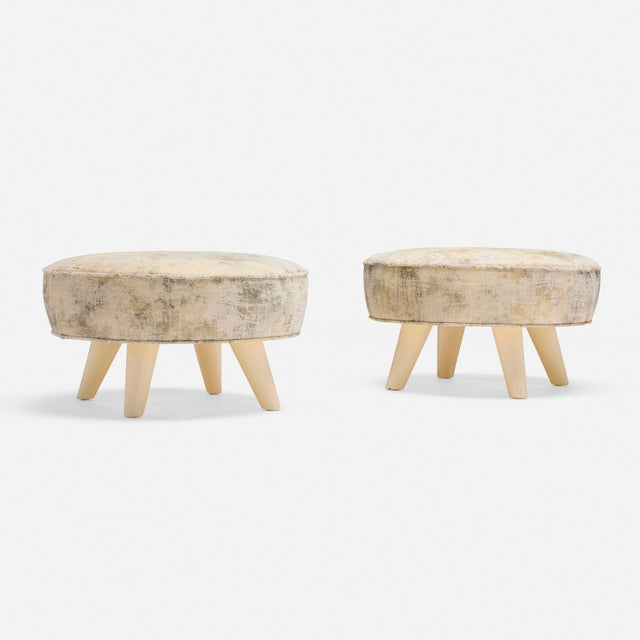 William (Billy) Haines — Pair of Swivel Stools, c. 1955