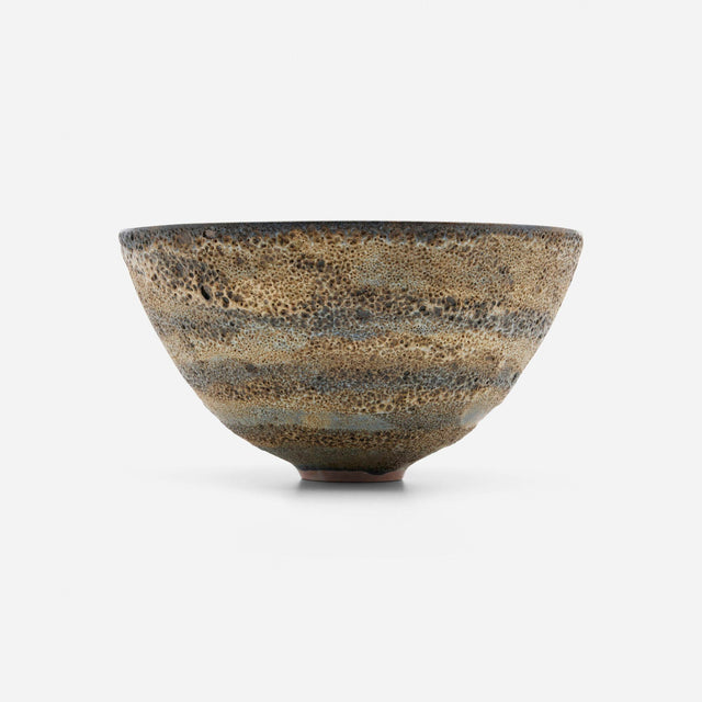 Gertrud and Otto Natzler Large Volcanic Bowl, c. 1955