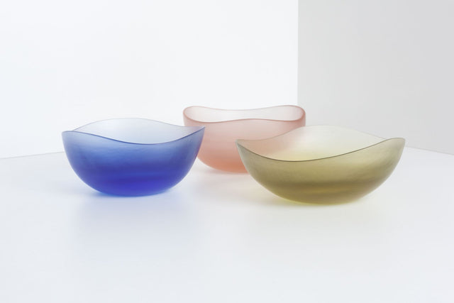 Tobia Scarpa Battuto Bowl, Set of Three, Venini, Italy