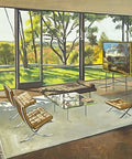 Phillip Johnson The "Glass House" Painting