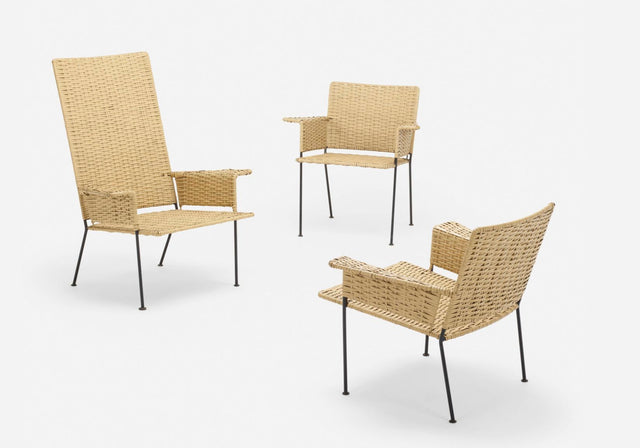 Hendrik Van Keppel and Taylor Green Chairs, Set of Three VKG, 1950