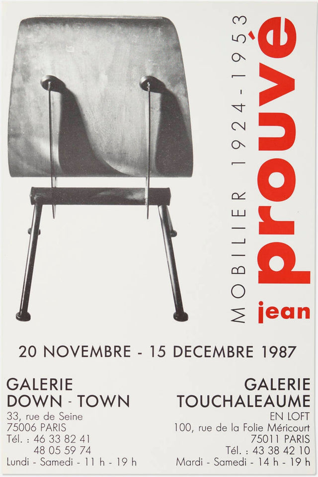Jean Prouvé Exhibition Posters, set of Five, Important Provenance, 1982-2001