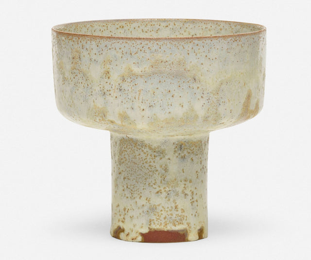 Gertrud and Otto Natzler Footed Cylindrical Bowl (Chalice), 1965