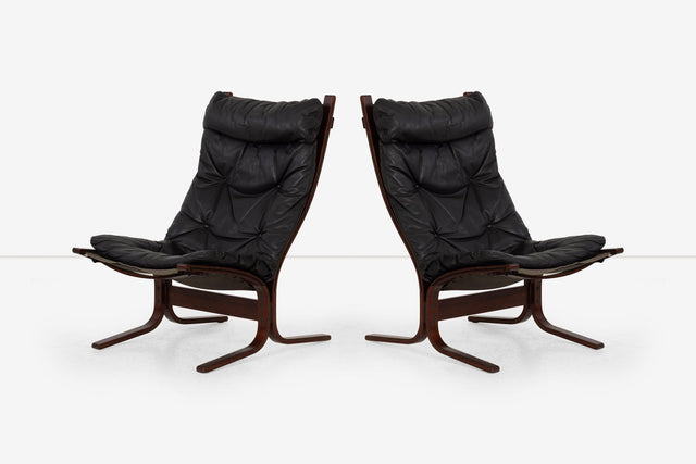 Pair of Siesta Chairs by Ingmar Relling for Westnofa Norway, 1960s