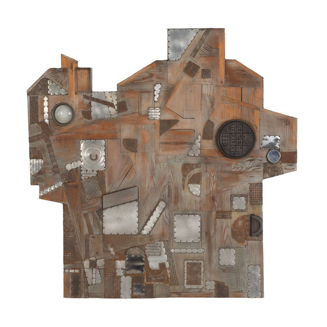 Max Neufeldt Metal Collage – Assemblage Sculpture, c. 1975