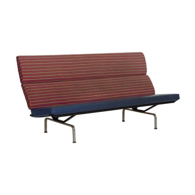 Charles Eames for Herman Miller Sofa Compact in Jacobs Coat fabric by Alexander Girard