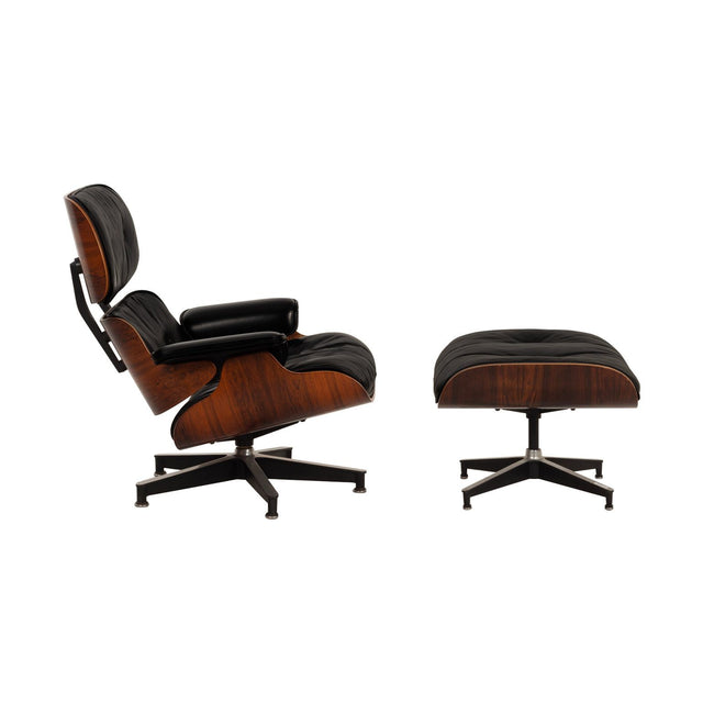 Charles Eames for Herman Miller Lounge Chair and Ottoman in Rosewood 1960c.