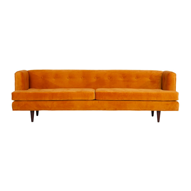 Edward Wormley Dunbar Tuxedo Sofa in Great Plains Wool Velvet