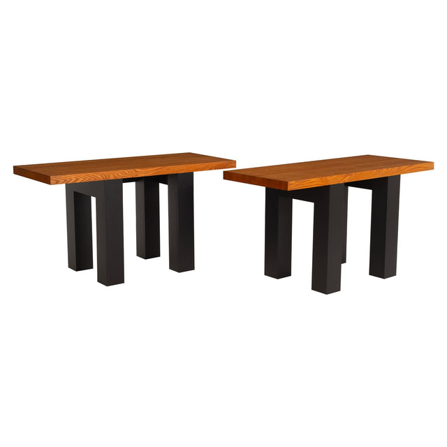 Pair of After Marcel Breuer Console Tables, Stillman Collection, c. 1970