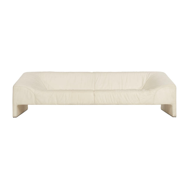 Patricia Urquiola for Moroso "Malmo" White Leather Sofa