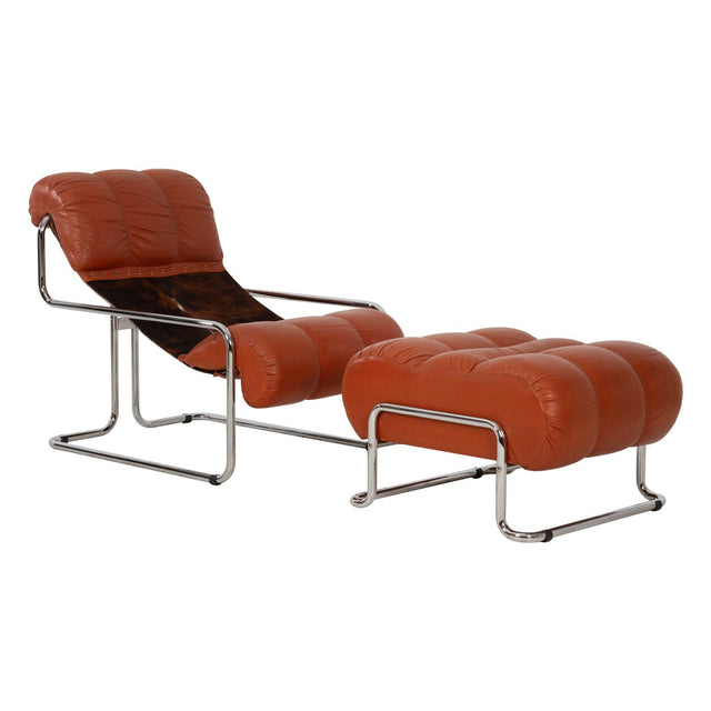 Guido Faleschini for Mariani “Tucroma” Lounge Chair & Ottoman, Italy c. 1960