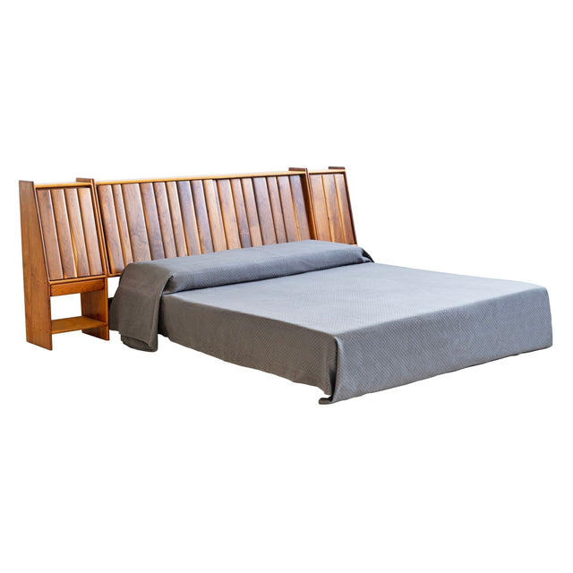 Arthur Carpenter Espenet King-Sized Oiled Walnut Headboard 1972