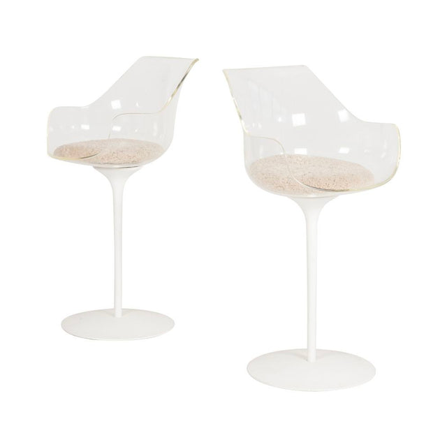 Pair Erwine & Estelle Laverne Champagne Stools