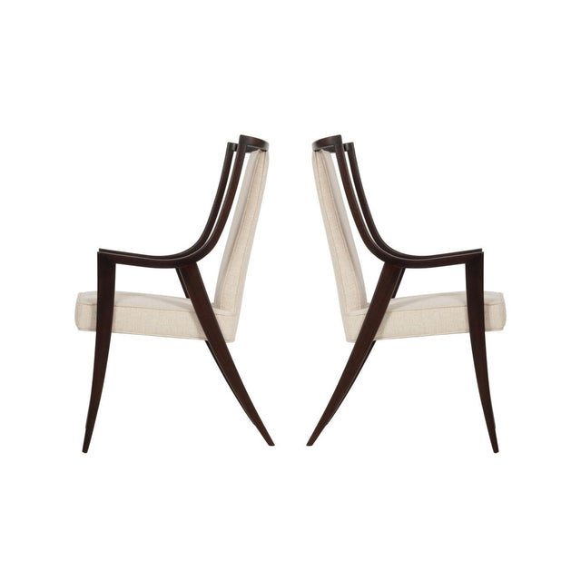 Pair of Harvey Probber Saber Leg Pull-Up Chairs 1960's