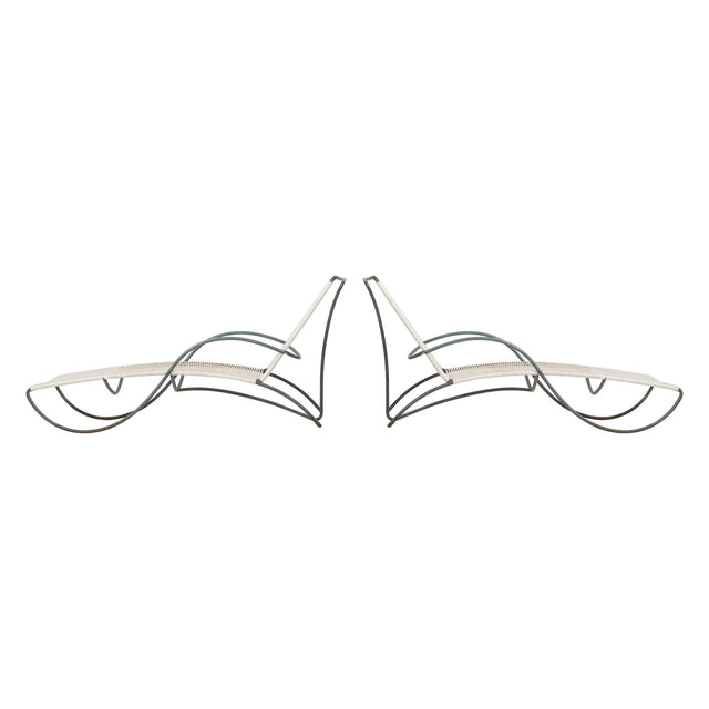 Pair of Walter Lamb Bronze Chaise Lounges for Brown Jordan, Model C-4700, 1960