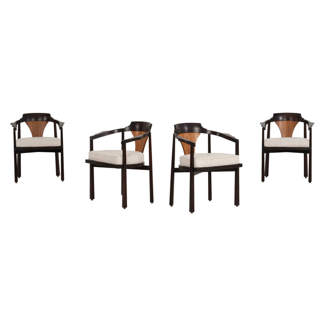 Edward Wormley for Dunbar Dining Chairs ,1965 Model 935 "Horseshoe Chairs"