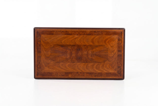 John Stuart Coffee Table with Geometric Veneered Top, c. 1960s