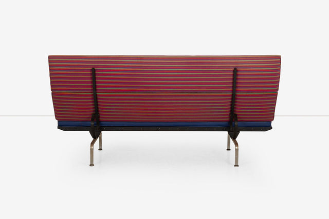 Charles Eames for Herman Miller Sofa Compact in Jacobs Coat fabric by Alexander Girard