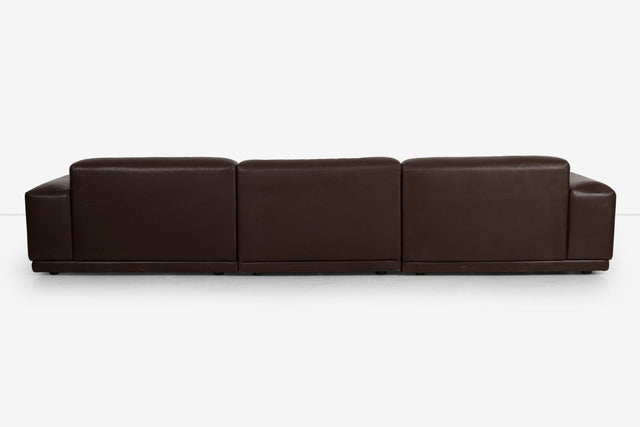 Jasper Morrison for Vitra Chocolate Brown Leather Soft Sectional Modular Sofa (2016)