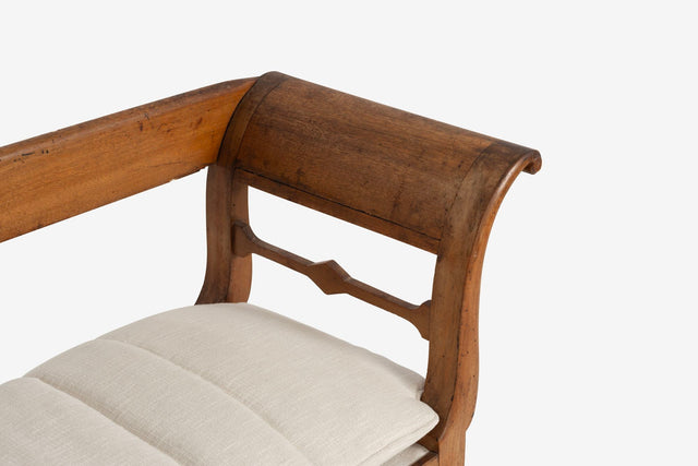 Antique Biedermeier Style Bench Seat