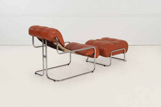 Guido Faleschini for Mariani “Tucroma” Lounge Chair & Ottoman, Italy c. 1960