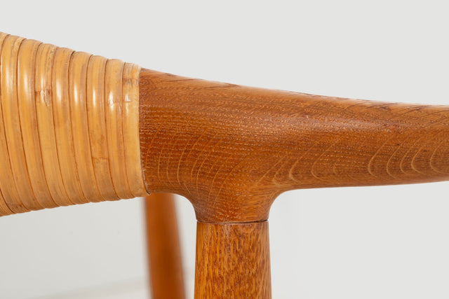 Hans Wegner for Johannes Hansen “The Chair” Dining Chairs Set of Six in Oak 1960