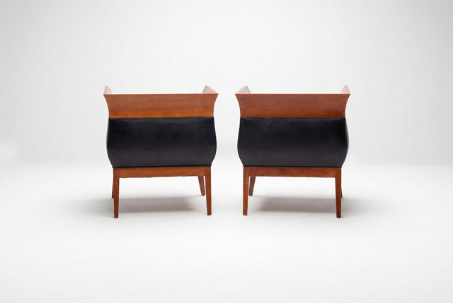 Pair of Orlando Diaz-Azcuy Chalice Chairs, c. 1985