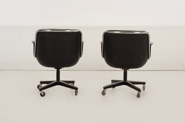 Charles Pollock for Knoll International Model 1258 Swivel Tilt Desk Chairs, 1965