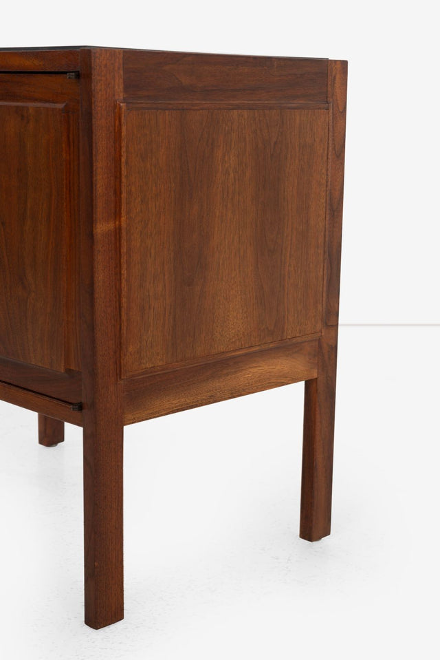 Jack Cartwright for Founders Furniture Walnut and Slate Nightstands, 1960