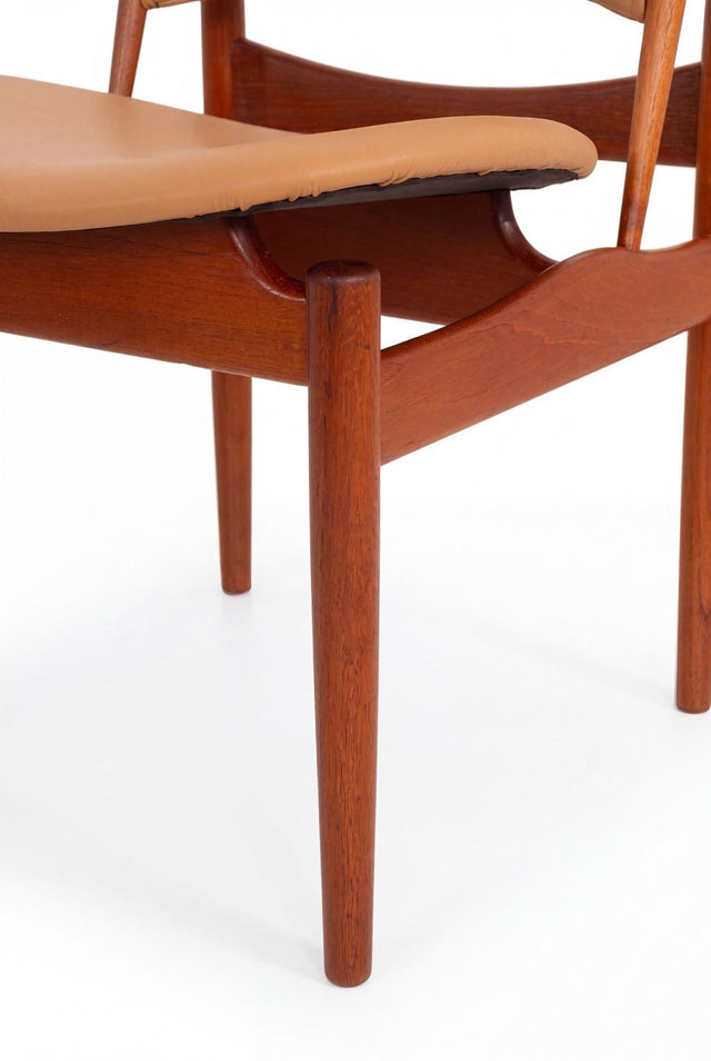 Set of Six Finn Juhl Egyptian Chairs for Niels Vodder, Denmark, 1949