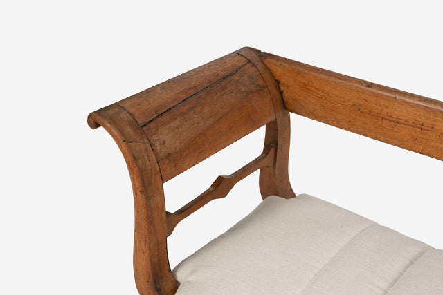Antique Biedermeier Style Bench Seat
